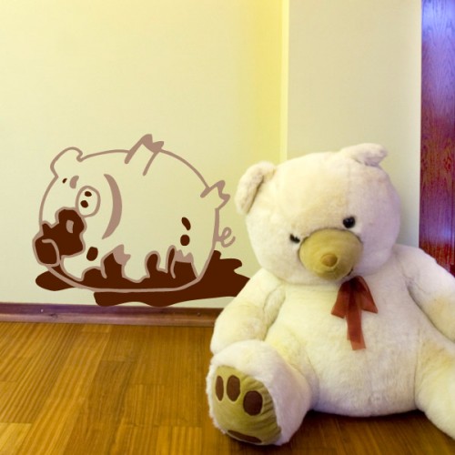 Dirty Piggy_kids wall sticker
