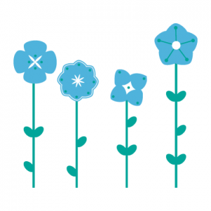 Spring Flowers_wall decals set